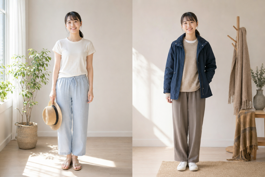 オーストラリアの気候に合わせた服装のイメージ